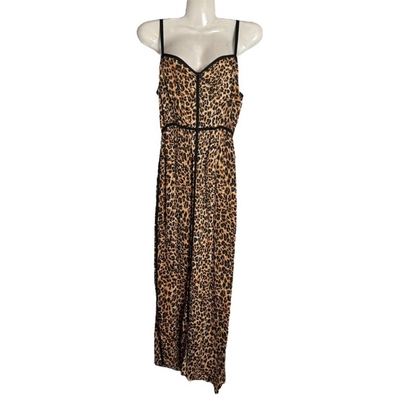Nanushka Abir Slip Dress Asymmetric Hem in Ocelet Size L Maxi Cocktail Vacation - Picture 5 of 16